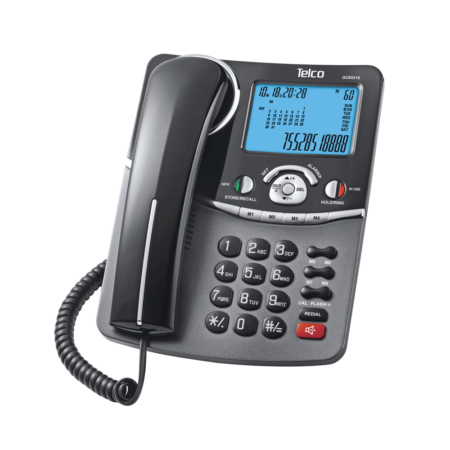 Ενσύρματο τηλέφωνο με αναγνώριση κλήσης στην αναμονή Μαύρο GCE6216 2